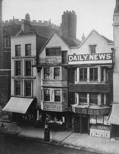 Old houses, Fleet Street by Henry Dixon